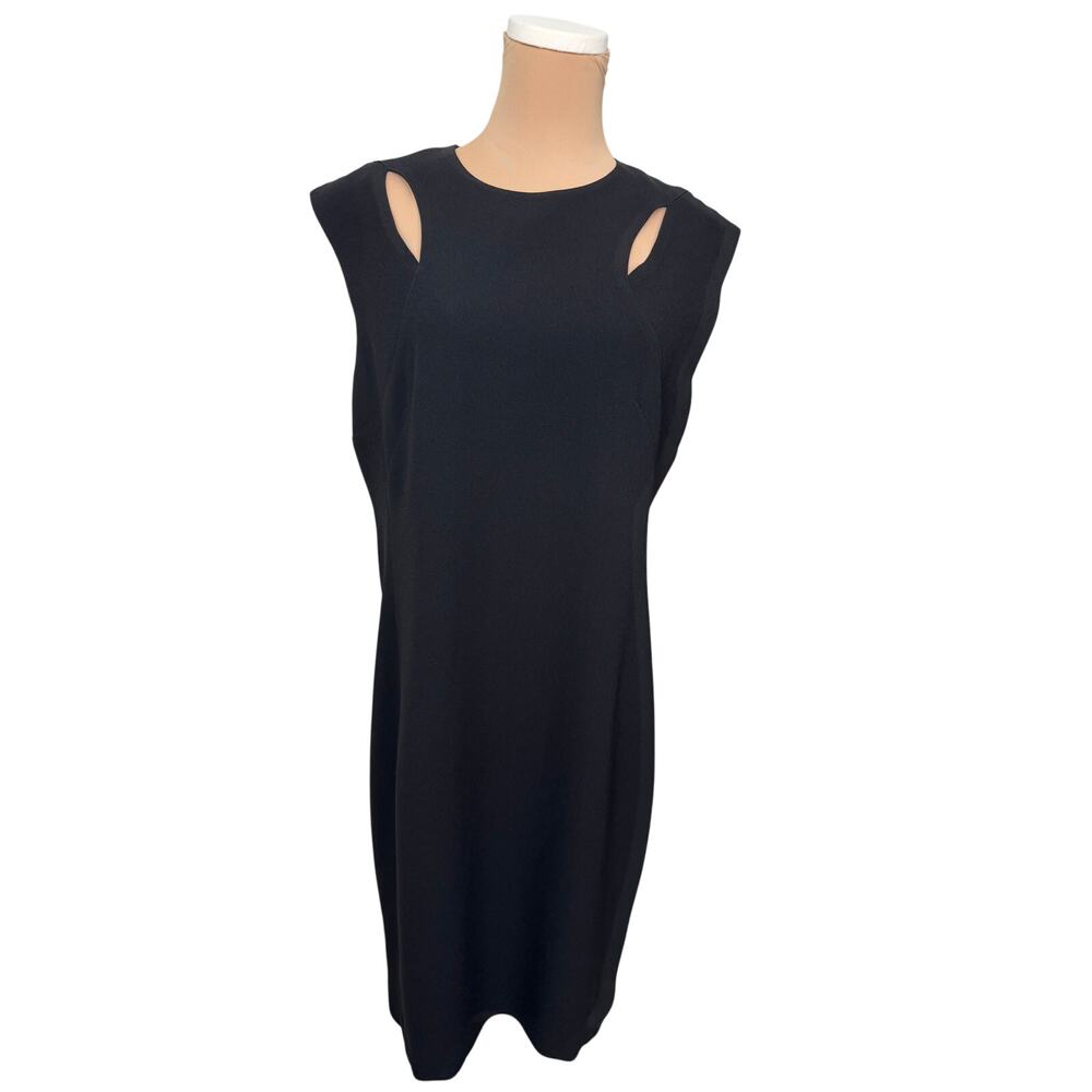NWT Elie Tahari Black Cut Out Sheath Dress Women’s 12 $328 | Luxury Cocktail